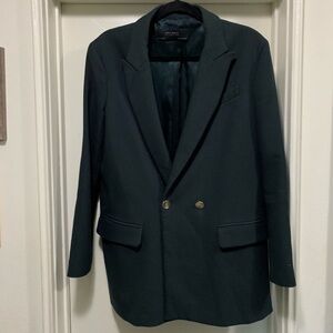 Zara dark green Blazer with Gold Buttons